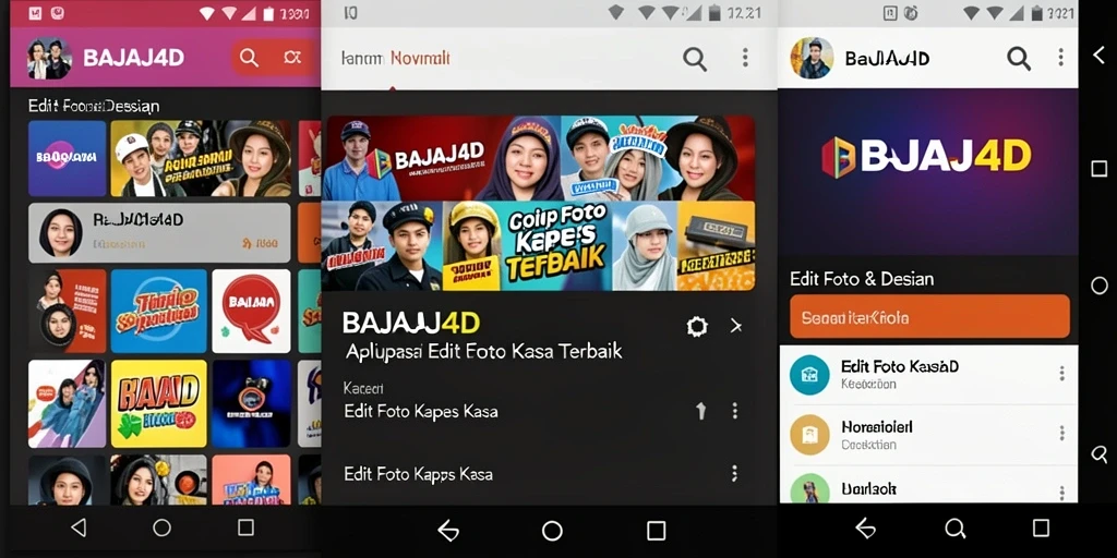 Antarmuka BAJAJ4D yang kreatif dan fungsional untuk Edit Foto Kertas Kaca.