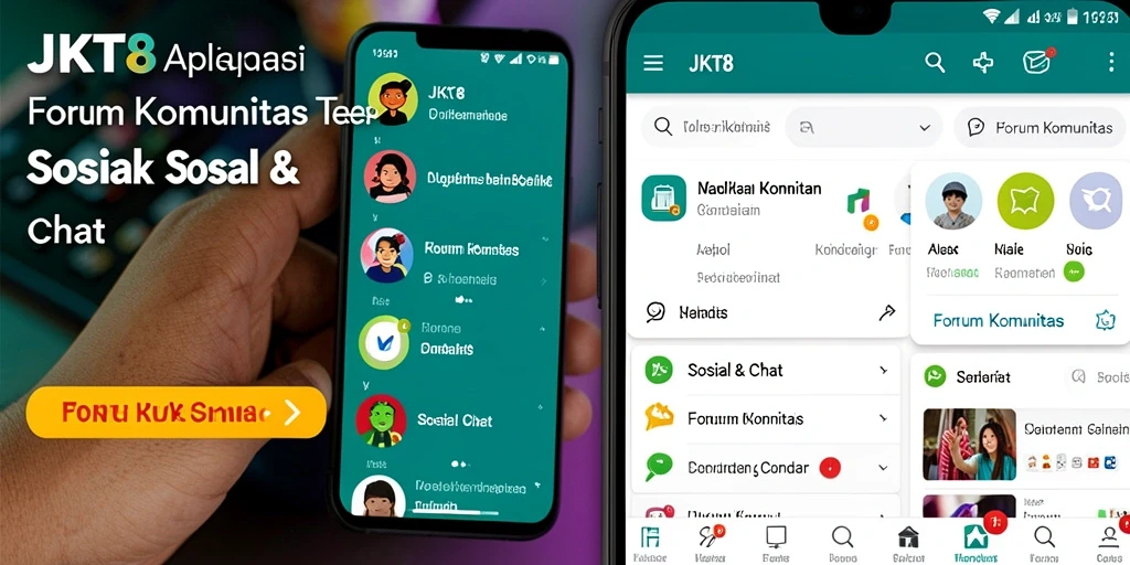 Tampilan menarik dari antarmuka JKT8 untuk Forum Komunitas.