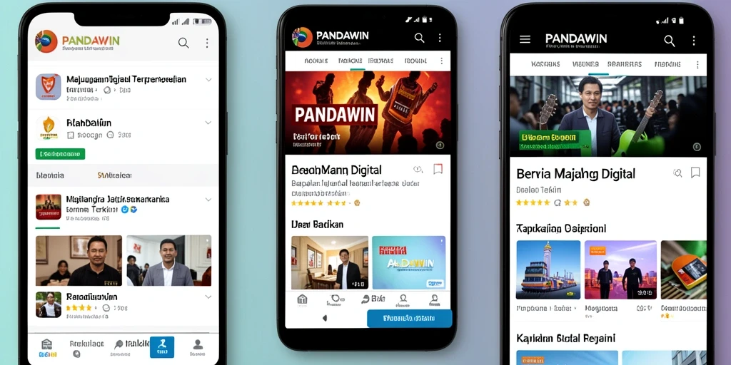 Tampilan antarmuka aplikasi PANDAWIN yang menarik dan informatif.