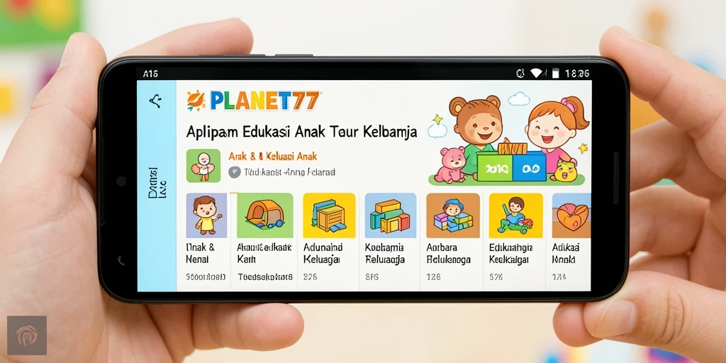 Antarmuka menarik dengan berbagai fitur belajar interaktif.