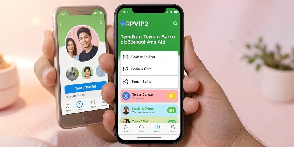 Antarmuka RPVIP2 yang menarik untuk menemukan teman baru.