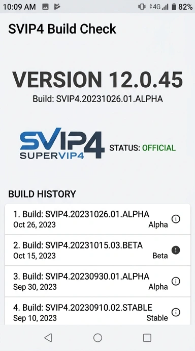 Riwayat Versi svip4 untuk pengguna Android Indonesia